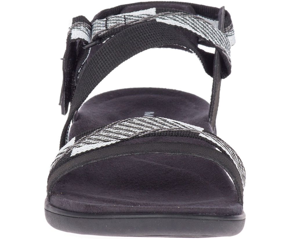 Merrell Sandaler Dame - District Mendi Backstrap - Sort/Hvide - TBU743605